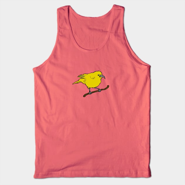 Hawaiian ʻAmakihi Bird Tank Top by William Gilliam